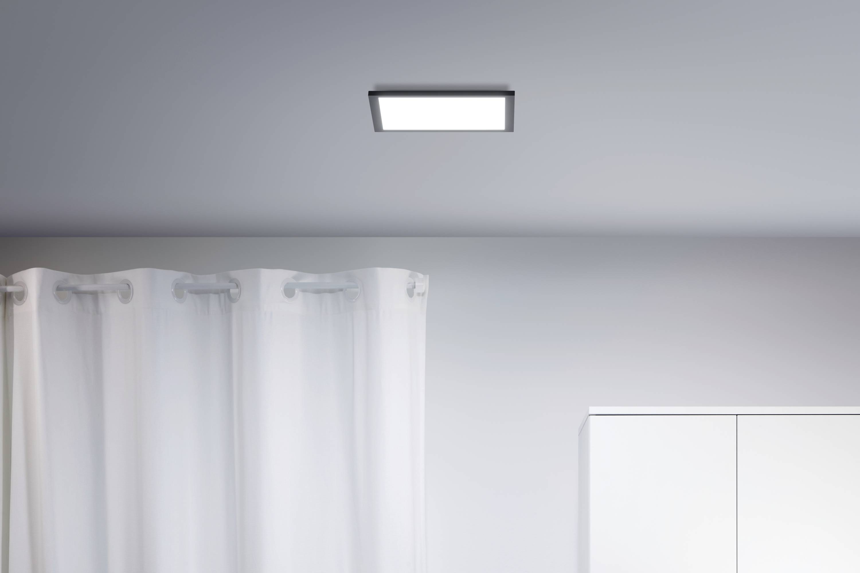 WiZ 8719514554917 Panel WiZ Ceiling SQ 12W Black 27-65K TW LED-Deckenleuchte 12 W Schwarz