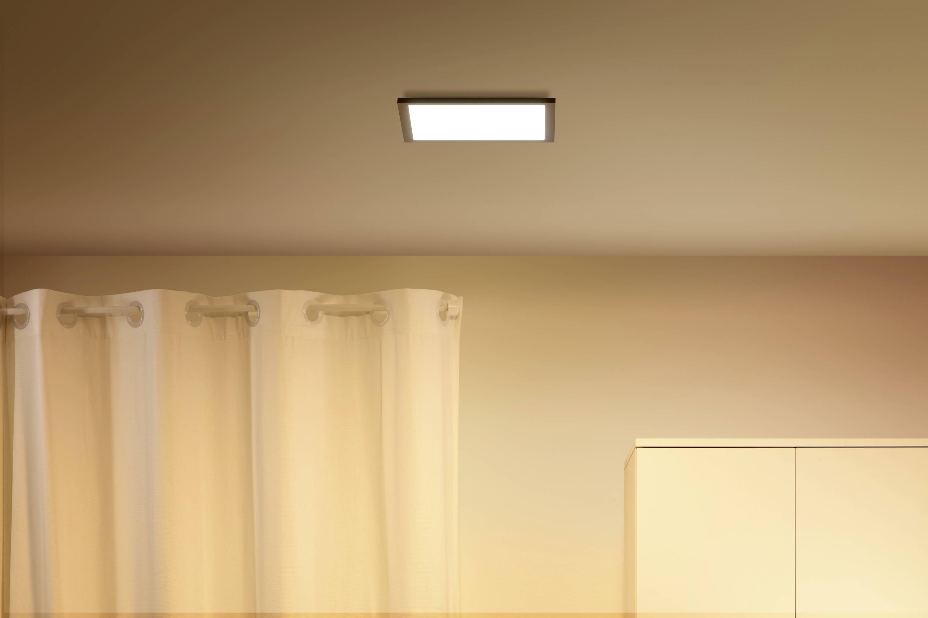WiZ 8719514554917 Panel WiZ Ceiling SQ 12W Black 27-65K TW LED-Deckenleuchte 12 W Schwarz