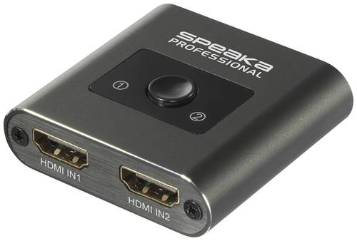 SpeaKa Professional SP-HSW-231 2+1 Port HDMI-Switch Ultra HD-fähig 7680 x 4320 Pixel
