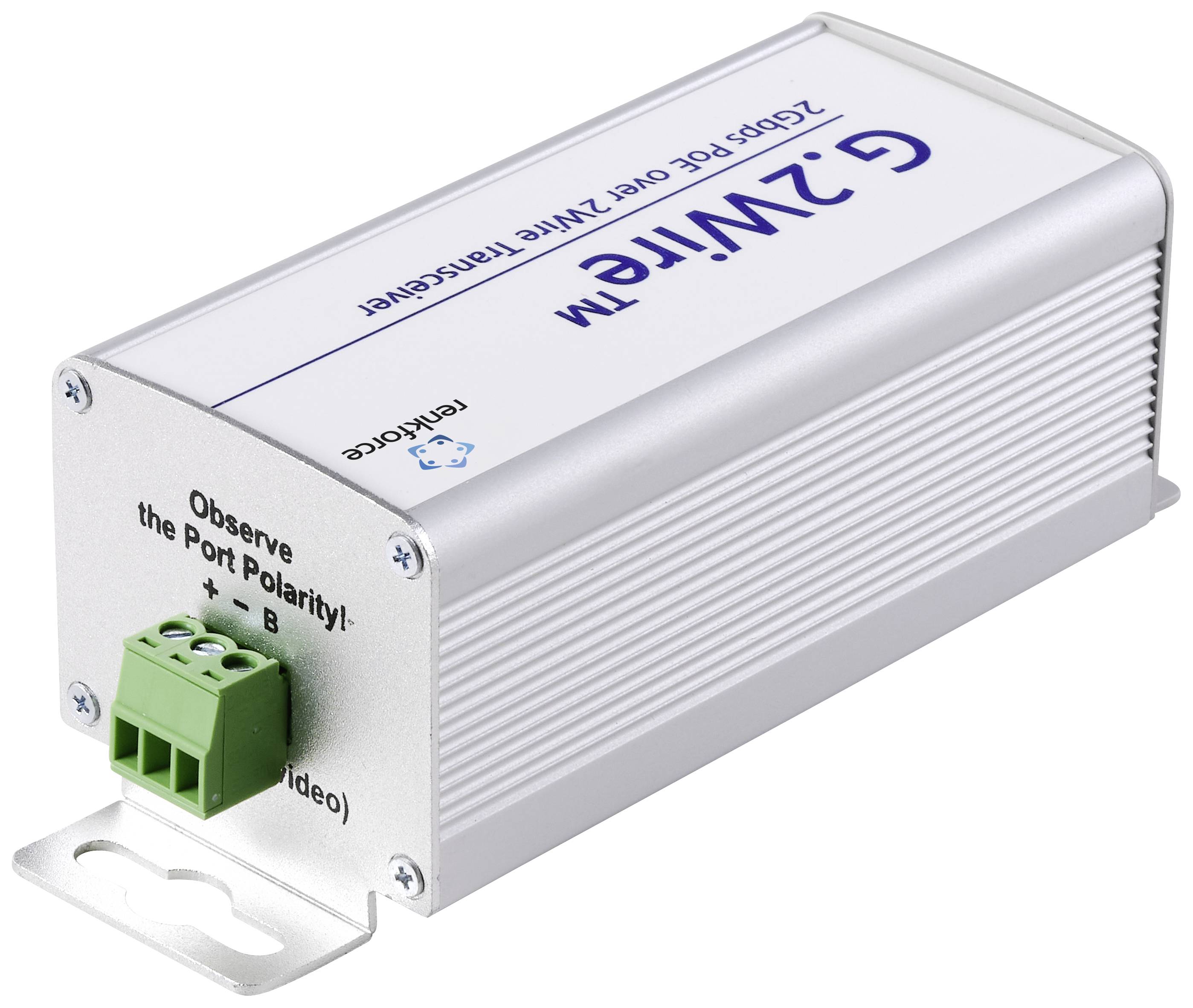 Renkforce RF-5230760 Netzwerkverlängerung 2-Draht Reichweite (max.): 500m 1 St. 2000MBit/s mit PoE-Funktion