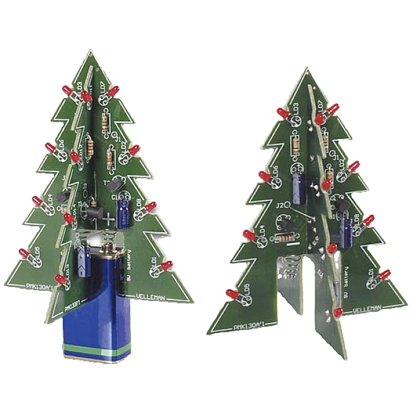 Whadda WSSA130 LED Weihnachtsbaum Ausführung (Bausatz/Baustein): Bausatz 9V Whadda WSSA130 LED Weihnachtsbaum Ausführung (Bausatz/Baustein): Bausatz 9V