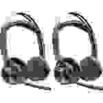 POLY VOYAGER FOCUS 2 Telefon On Ear Headset Bluetooth®, kabelgebunden Stereo Schwarz Mikrofon-Rausc