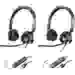 Plantronics Blackwire 3320-M Telefon On Ear Headset kabelgebunden Stereo Schwarz Noise Cancelling L