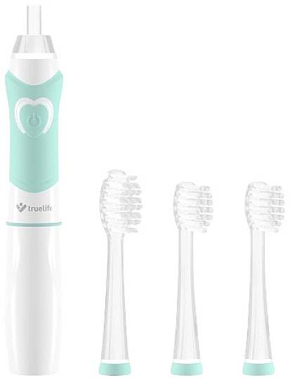 Truelife SonicBrush Kid G TLSBKG Elektrische Zahnbürste Weiß, Türkis