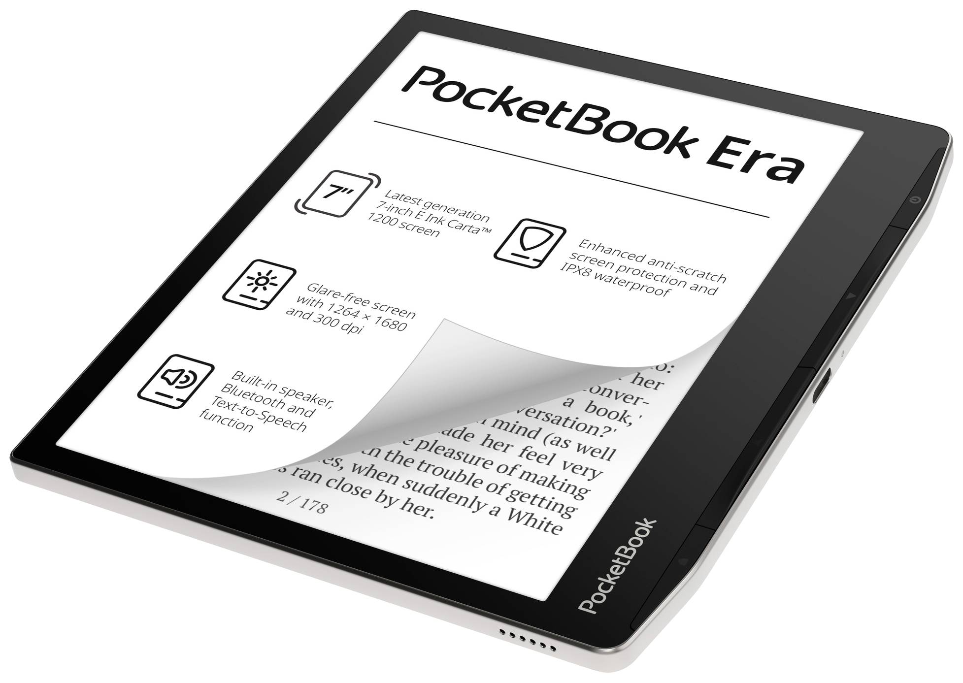 PocketBook Era eBook-Reader 17.8 cm (7 Zoll) Silber 16 GB