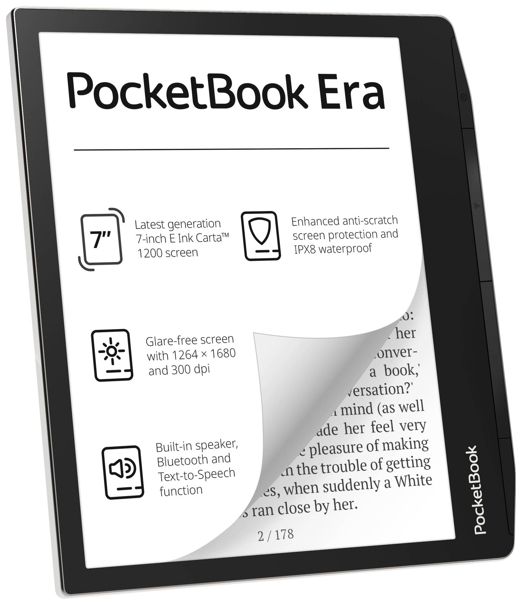 PocketBook Era eBook-Reader 17.8 cm (7 Zoll) Silber 16 GB