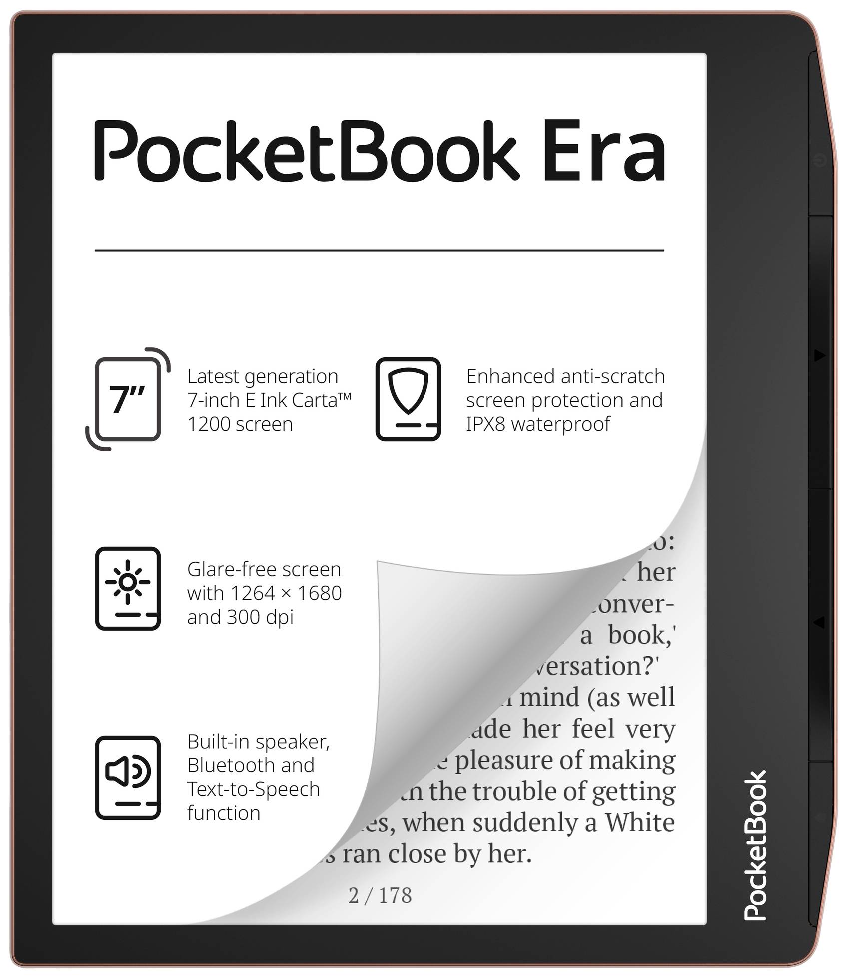 PocketBook Era eBook-Reader 17.8 cm (7 Zoll) Kupfer 64 GB