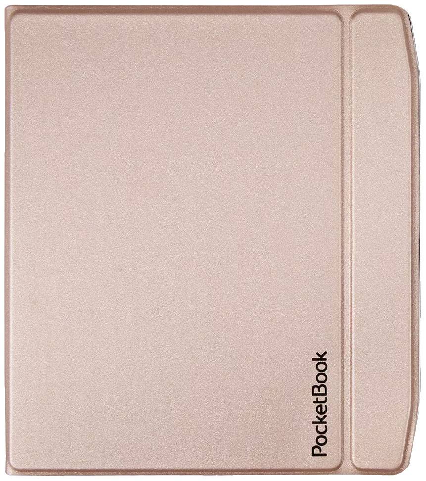 Rückseite eines roséfarbenen PocketBook E-Readers.