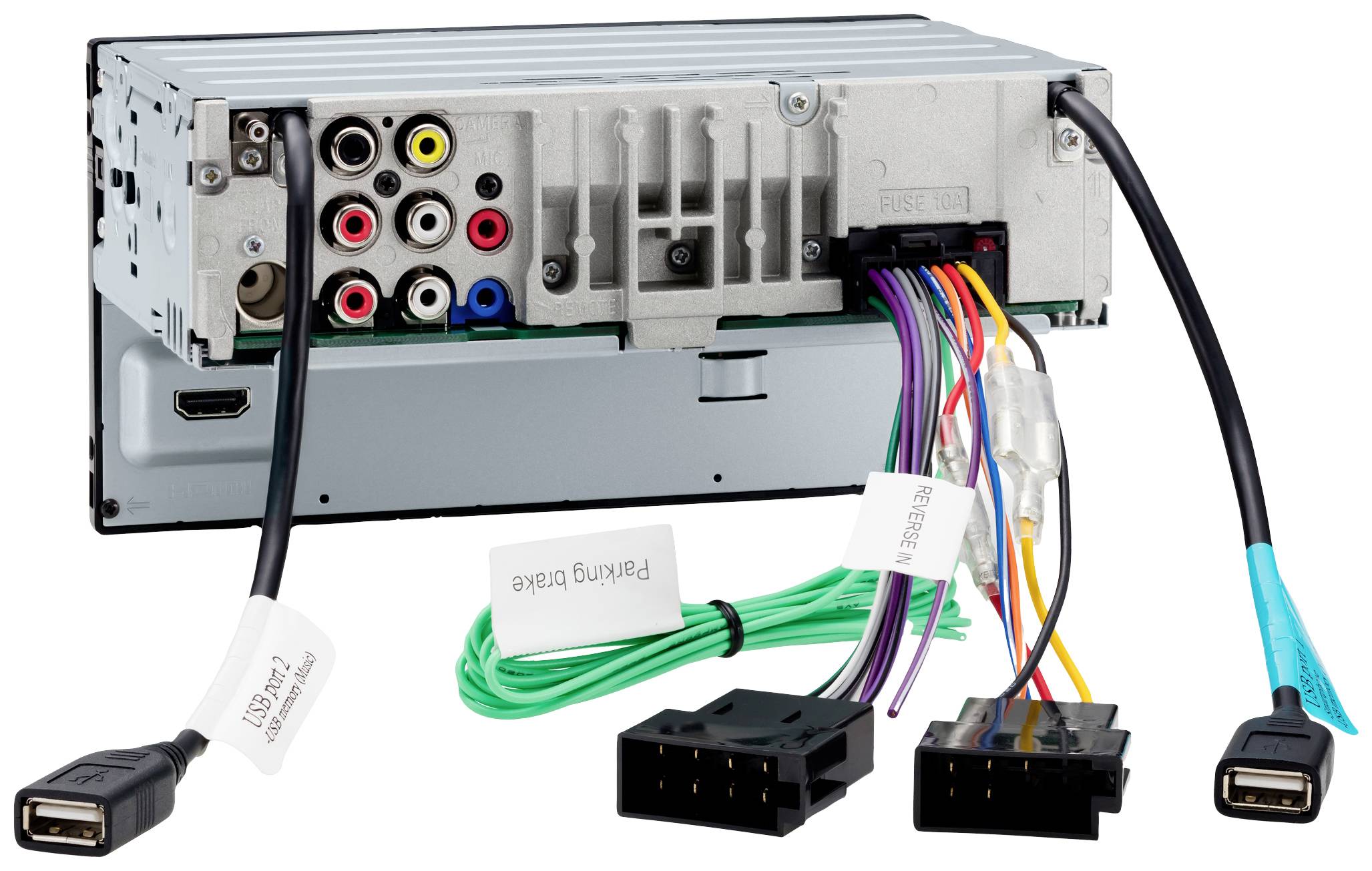 Sony XAV-AX5650 Moniceiver Android Auto™, Apple CarPlay, DAB+ Tuner, Bluetooth®-Freisprecheinrichtung, inkl. DAB-Antenne, Anschluss für Rückfahrk