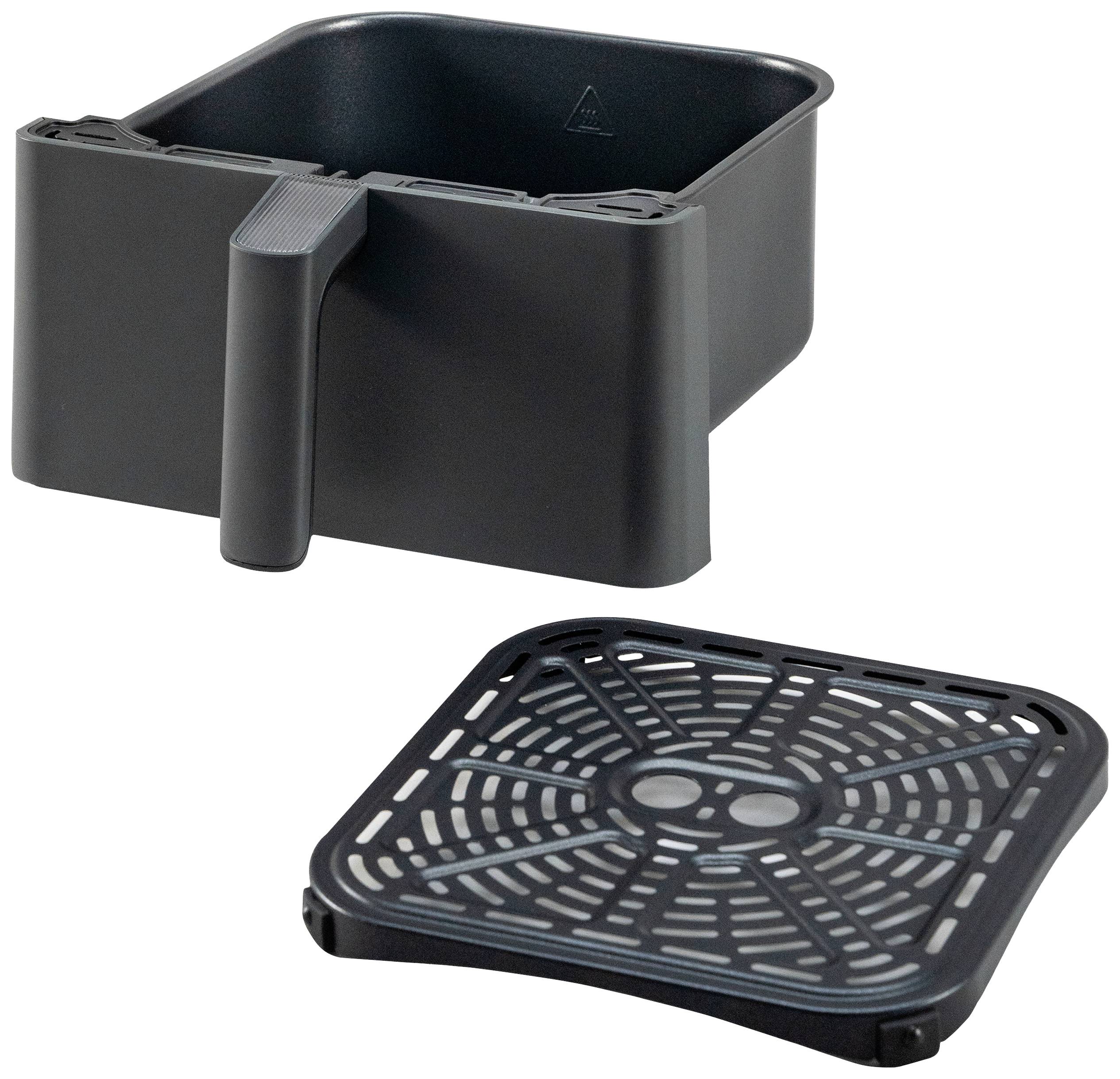 Cosori CAF-P583S-KEUR Heißluft-Fritteuse 6.4 l 1700 W Antihaftbeschichtung, mit Display, Überhitzungsschutz, App steuerbar Schwarz