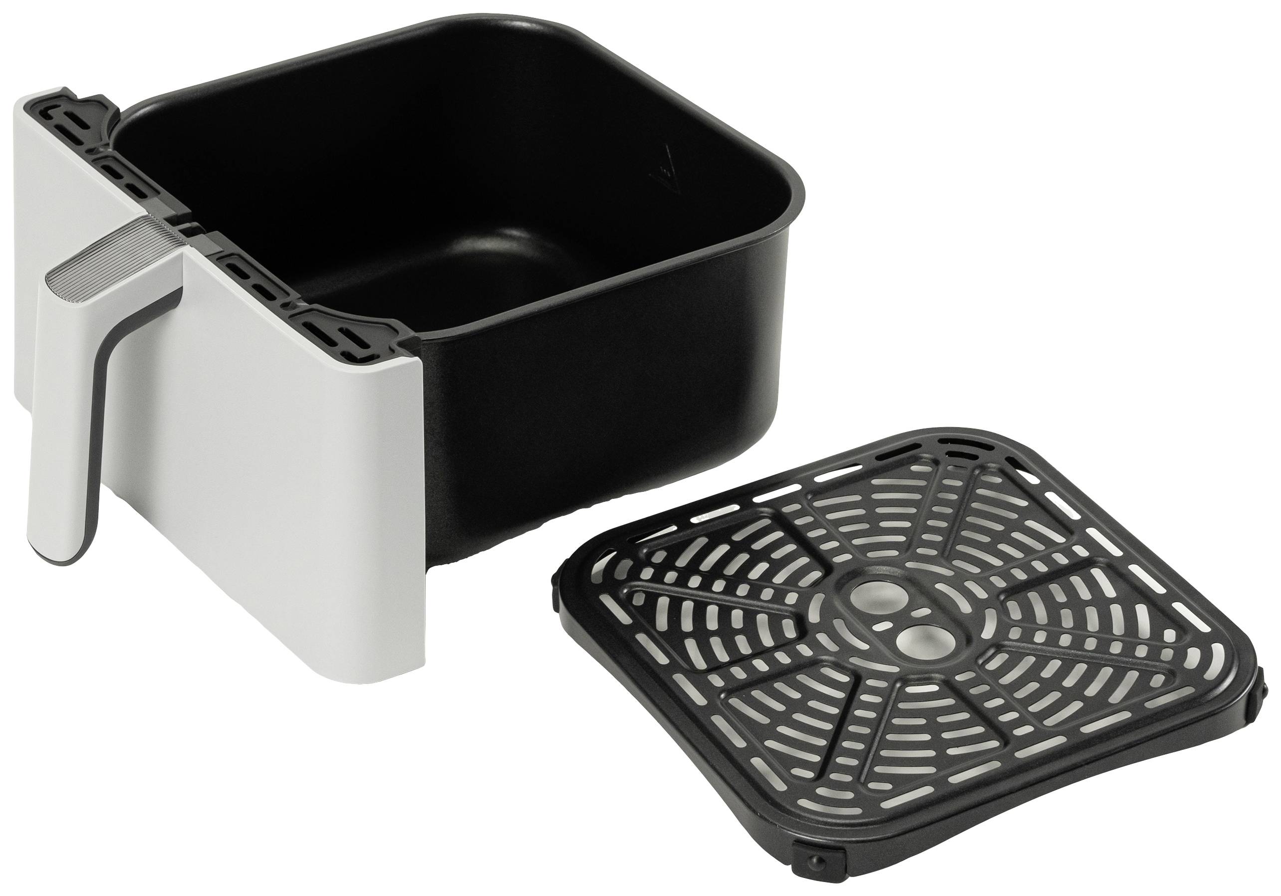 Cosori CAF-P583S-AEUR Heißluft-Fritteuse 6.4l 1700W Antihaftbeschichtung, mit Display, Überhitzungsschutz, App steuerbar Grau