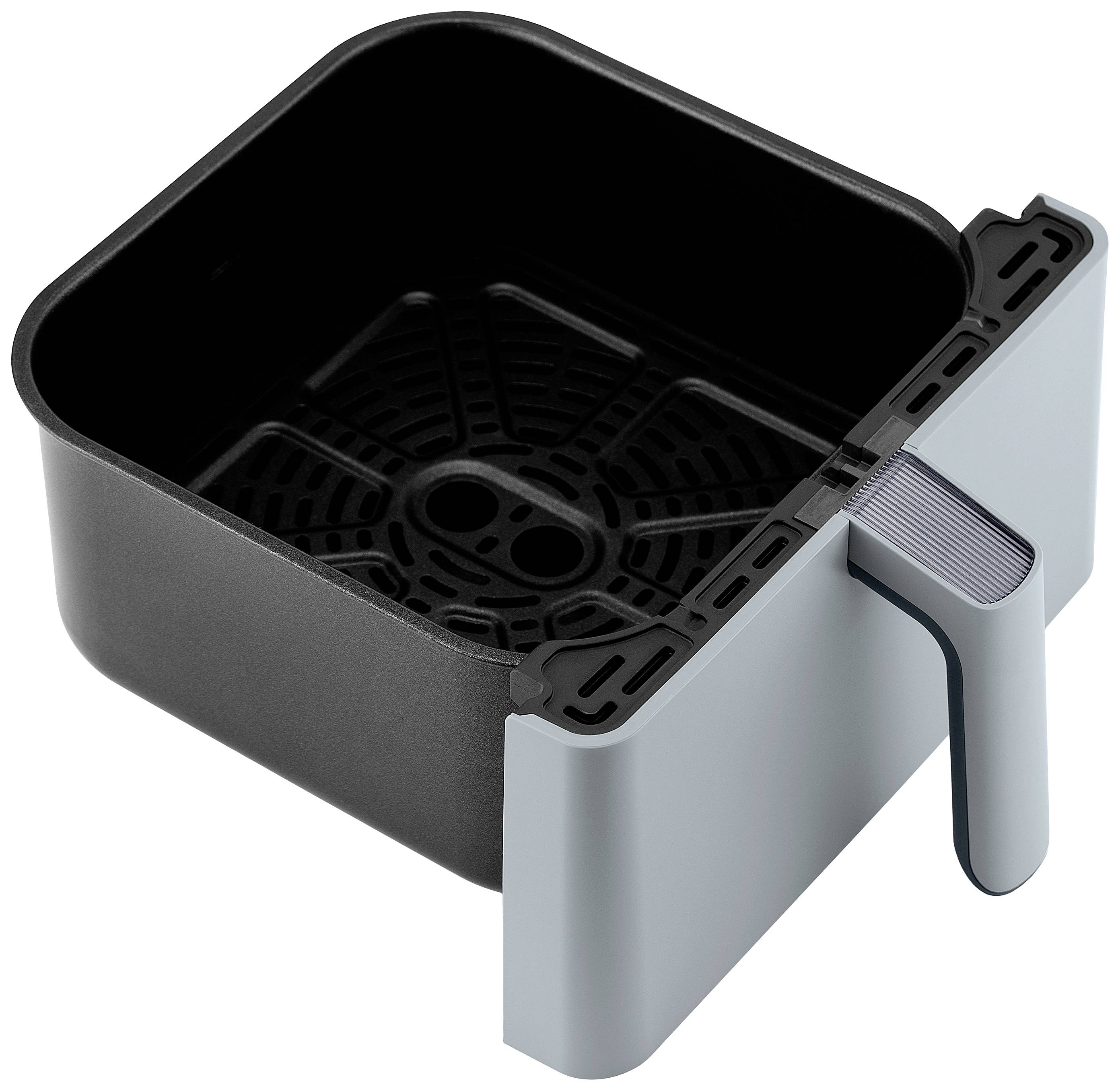 Cosori CAF-P583S-AEUR Heißluft-Fritteuse 6.4 l 1700 W Antihaftbeschichtung, mit Display, Überhitzungsschutz, App steuerbar Grau