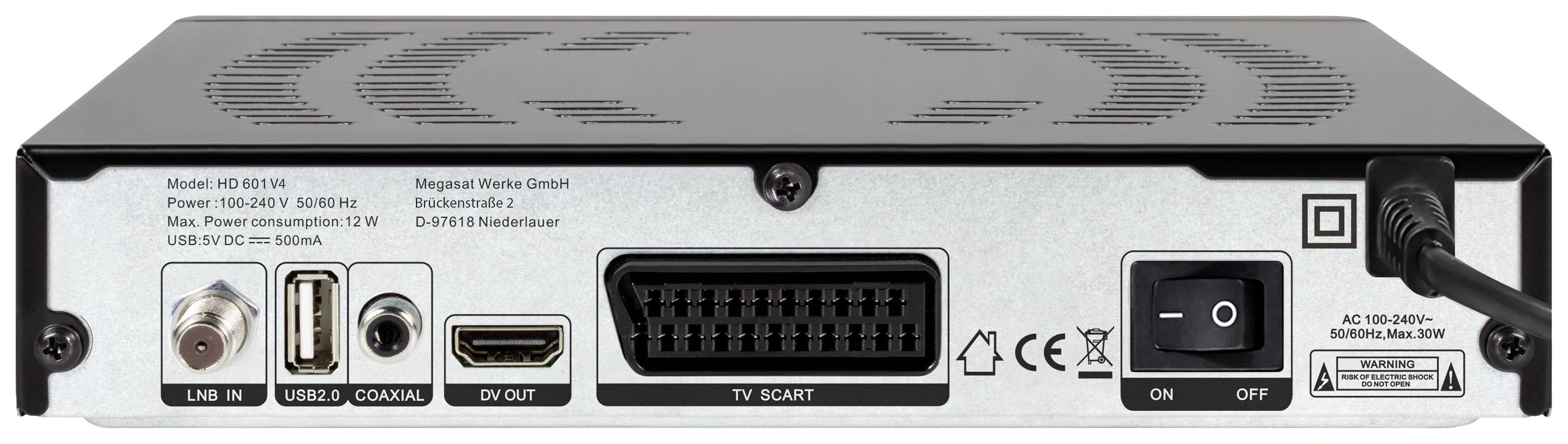 MegaSat HD 601 V4 HD-SAT-Receiver Einkabeltauglich