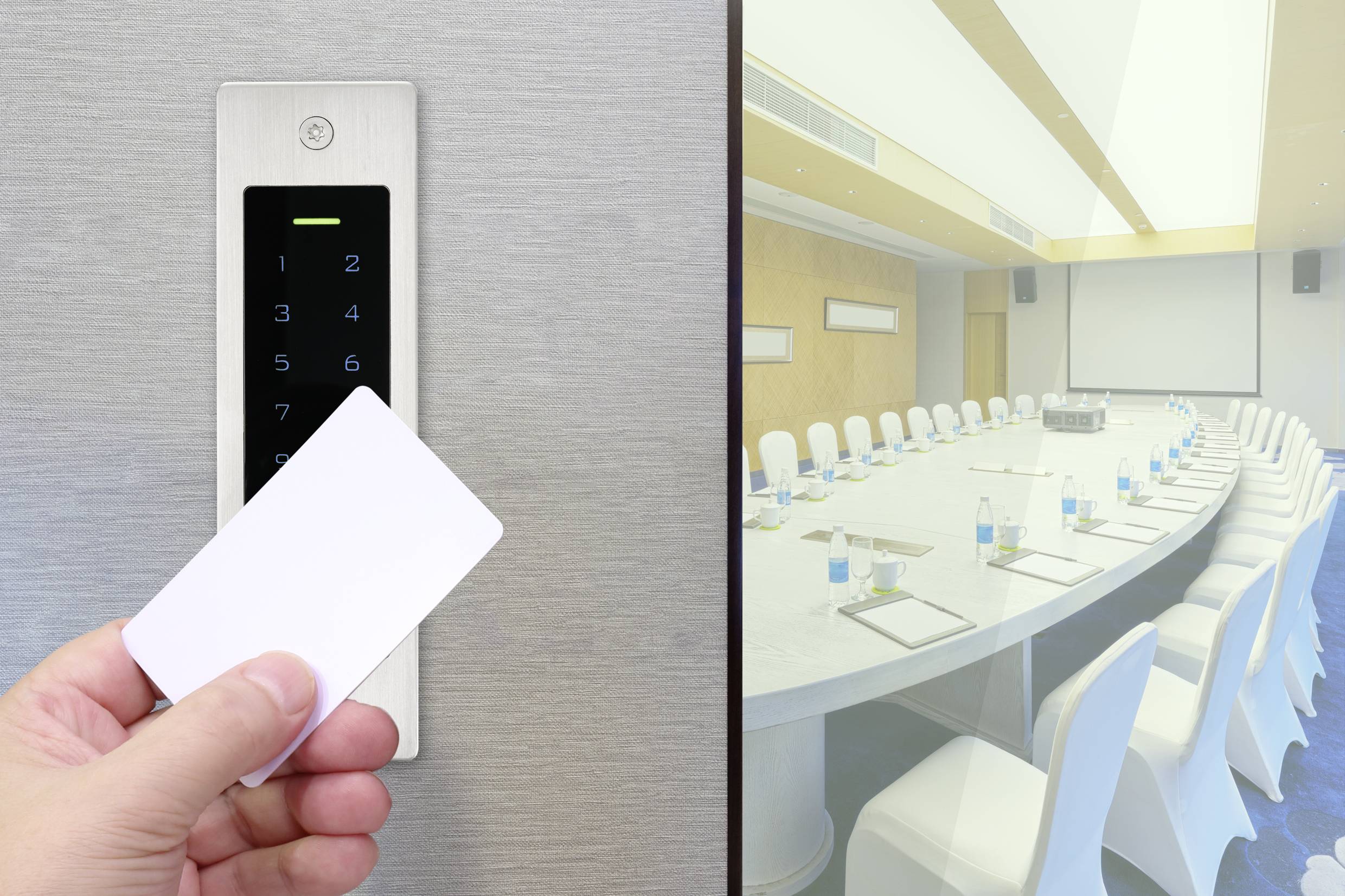 Sygonix SY-5231014 Fingerprint/RFID Zugangssystem Unterputz 12 V/DC, 18 V/DC IP55 mit beleuchteter Tastatur