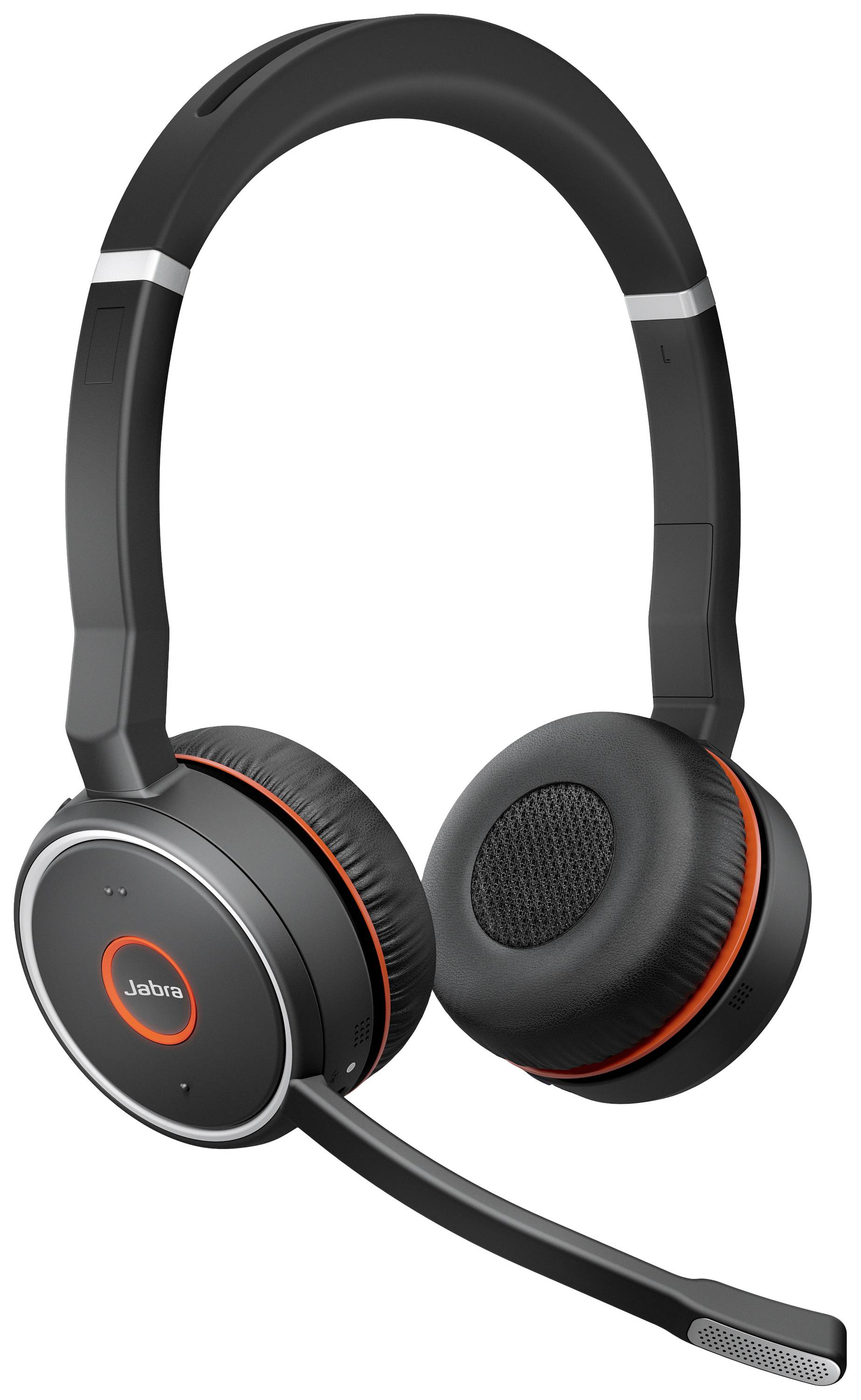 Jabra Evolve 75 Second Edition - MS-Teams Telefon On Ear Headset Funk, Bluetooth®, kabelgebunden Stereo Schwarz