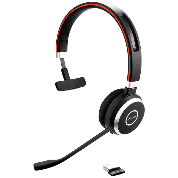 Jabra Evolve 65 Second Edition - MS Teams Telefon On Ear Kopfhörer Bluetooth®, Funk Mono Schwarz No