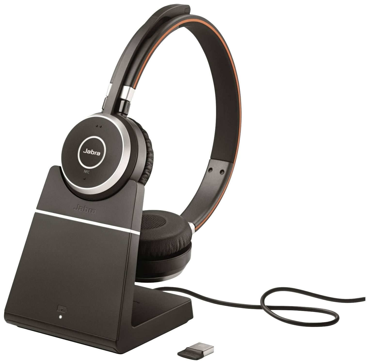 Jabra Evolve 65 Second Edition - MS Teams On Ear Headset Bluetooth®, Funk Stereo Schwarz Noise Cancelling, Mikrofon-Rauschunterdrückung inkl. Lade-