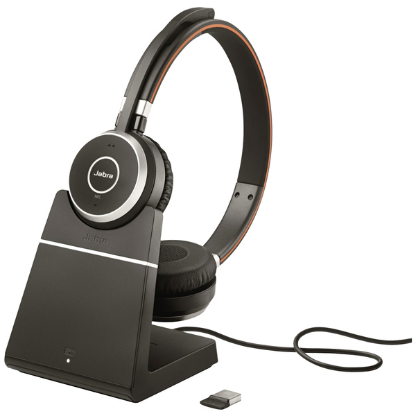 Jabra Evolve 65 Second Edition - UC Telefon On Ear Headset Bluetooth®, Funk Stereo Schwarz Noise Ca