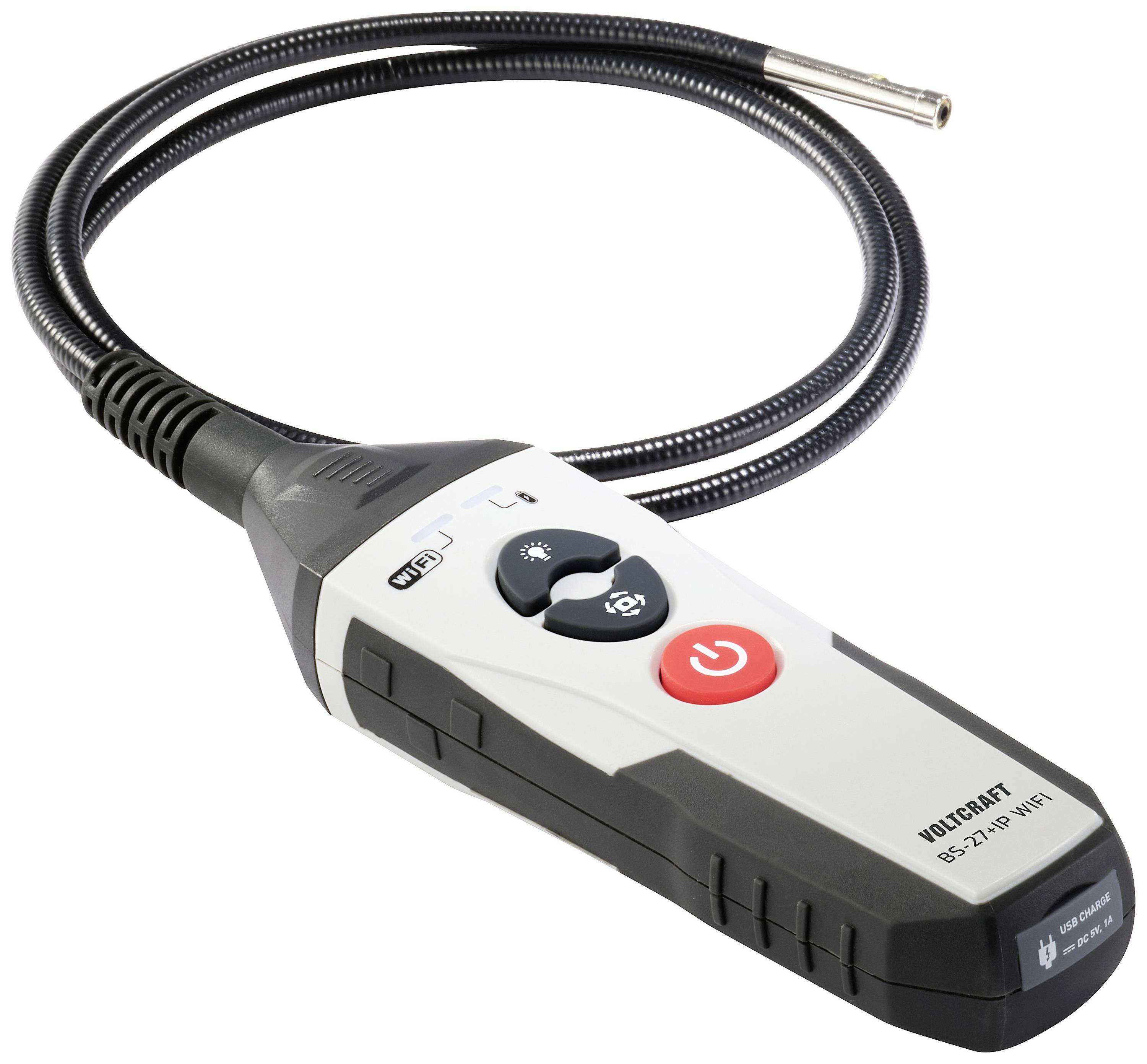 VOLTCRAFT BS-27+IP WIFI Endoskop Sonden-Ø: 5.5mm Sonden-Länge: 1m
