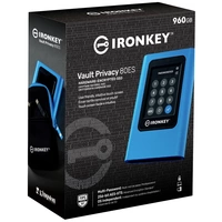 Kingsong IronKey Vault Privacy 80 960GB Externe Festplatte 8.9cm (3.5 Zoll) USB-C® Blau IKVP80ES/960G Kingsong IronKey Vault Privacy 80 960GB Externe Festplatte 8.9cm (3.5 Zoll) USB-C® Blau IKVP80ES/960G