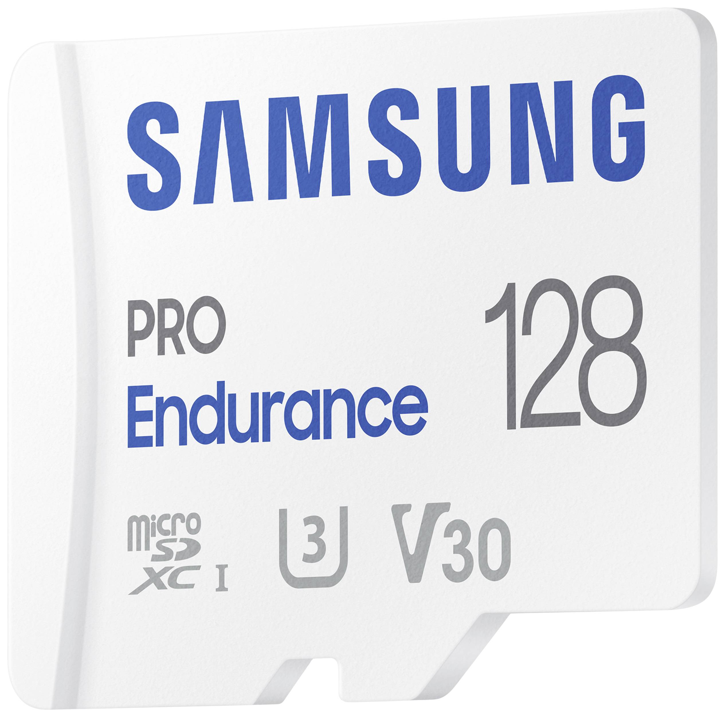 Samsung PRO Endurance microSDXC-Karte 128 GB Class 10, UHS-Class 3, v30 Video Speed Class 4K-Videou