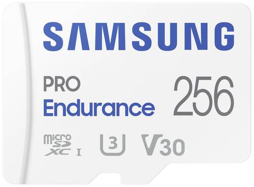 Samsung PRO Endurance microSDXC-Karte 256GB Class 10, UHS-Class 3, v30 Video Speed Class 4K-Videount