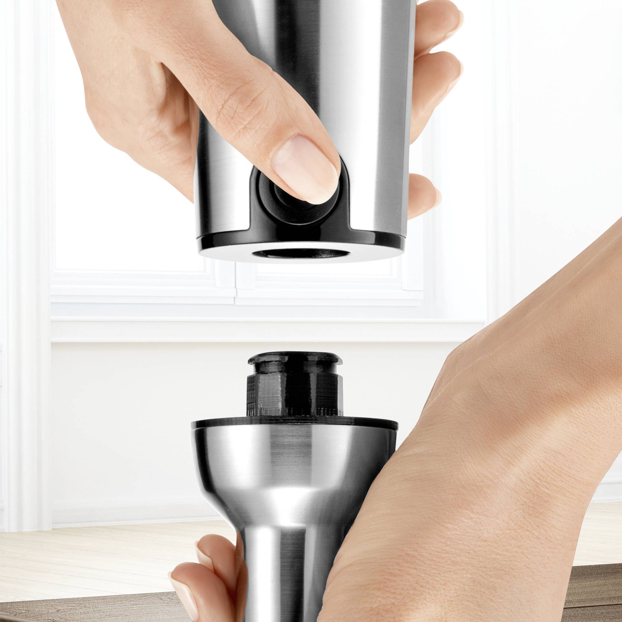 Bosch Haushalt MS8CM61V1 Stabmixer 1000 W Edelstahl, Schwarz