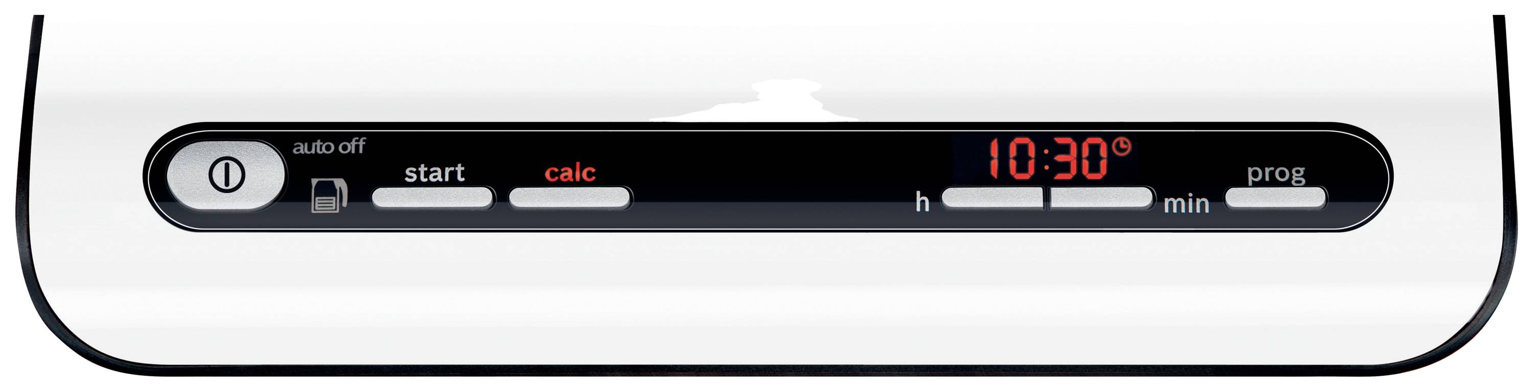 Digitaler Timer mit Anzeige '10:30', Tasten für Start, Einstellung der Stunde und Minute, und Programmierfunktion.