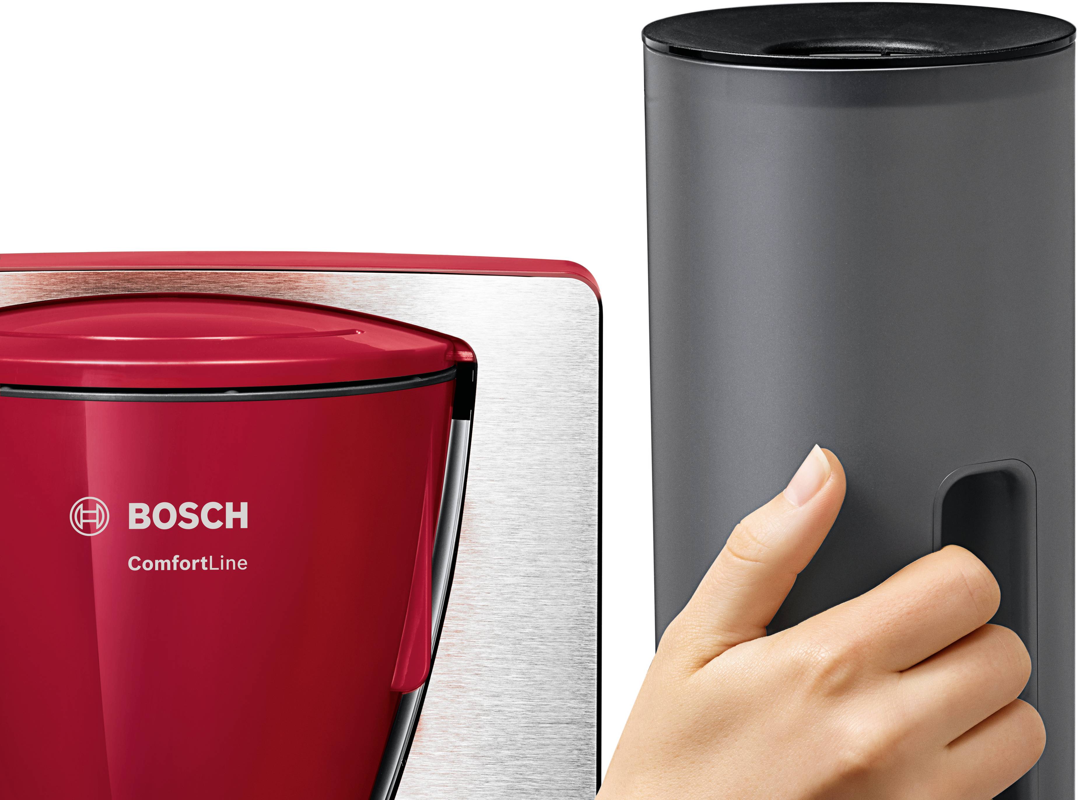 Bosch Haushalt TKA6A684 Kaffeemaschine Rot, Schwarz Fassungsvermögen Tassen=8