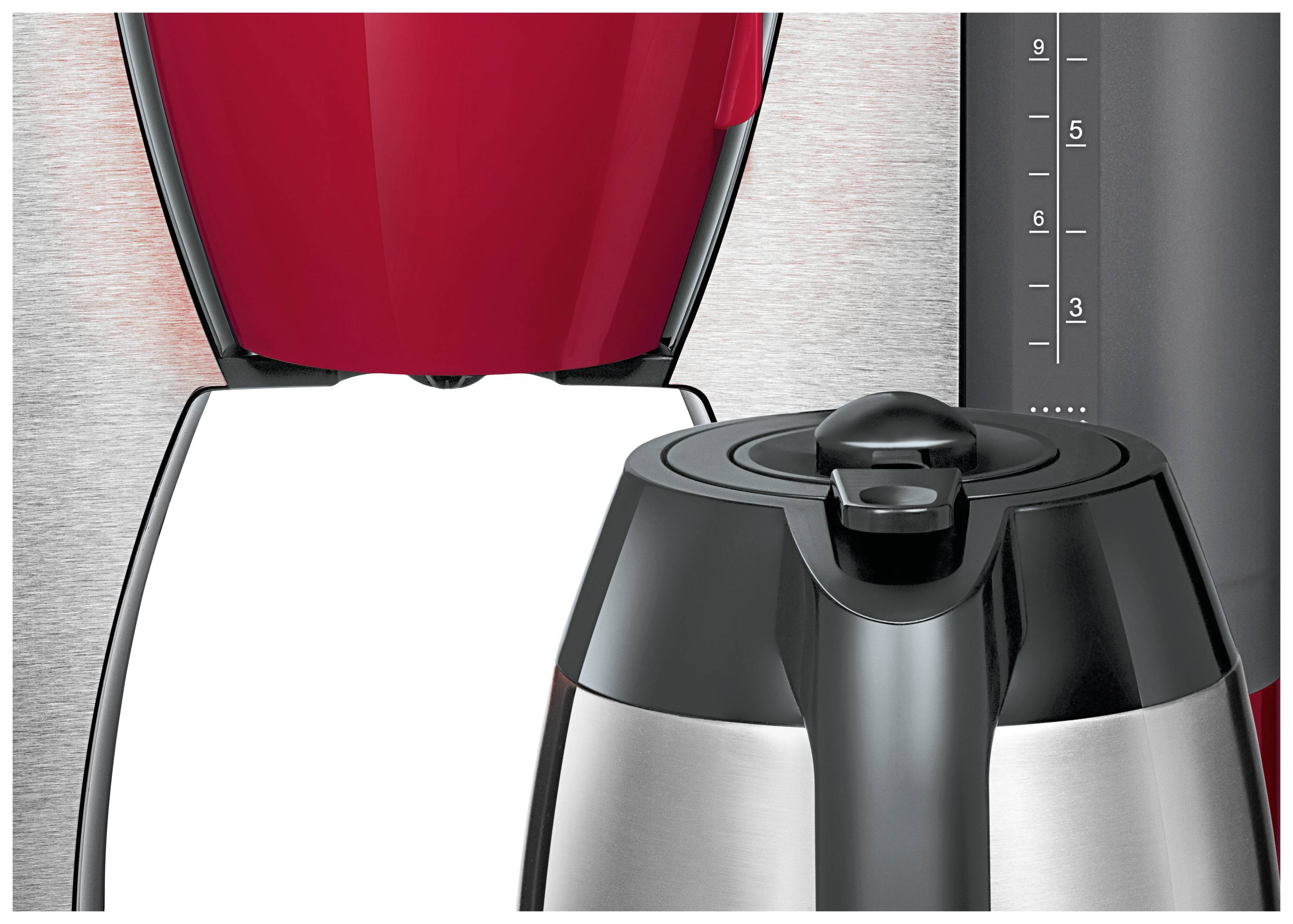 Bosch Haushalt TKA6A684 Kaffeemaschine Rot, Schwarz Fassungsvermögen Tassen=8