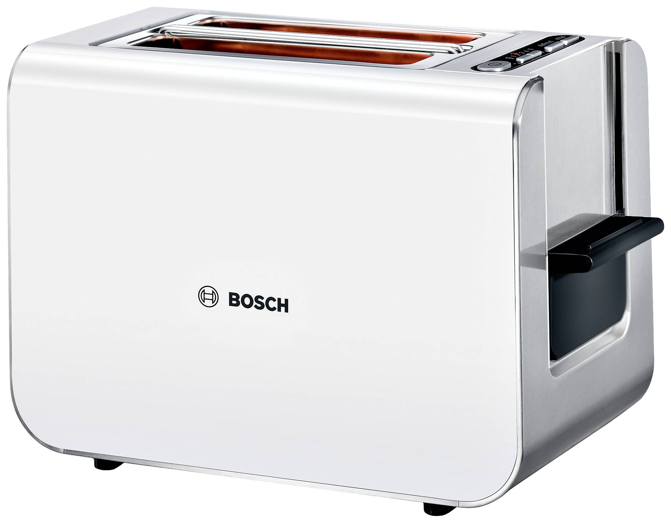 Bosch Haushalt TAT8611 Toaster mit eingebautem Brötchenaufsatz Weiß