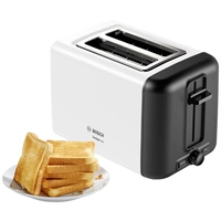 Bosch Haushalt TAT3P421DE Toaster mit eingebautem Brötchenaufsatz Weiß, Schottermatte, grau Bosch Haushalt TAT3P421DE Toaster mit eingebautem Brötchenaufsatz Weiß, Schottermatte, grau