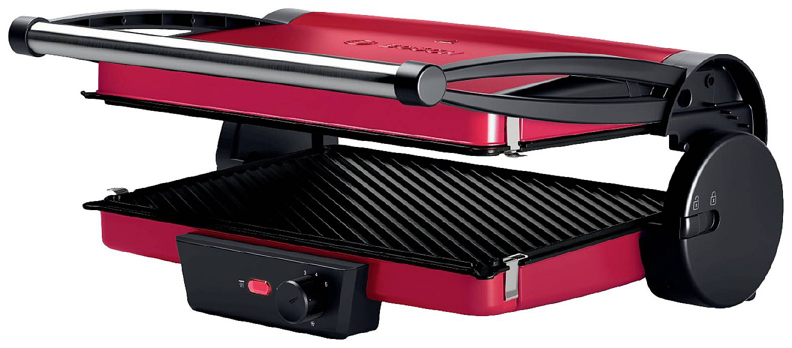 Bosch Haushalt TCG4104 Elektro Kontaktgrill Schwarz, Rot