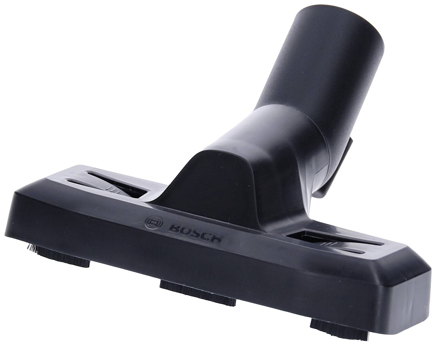 Schwarze Staubsaugerdüse mit dem Logo einer bekannten Marke.