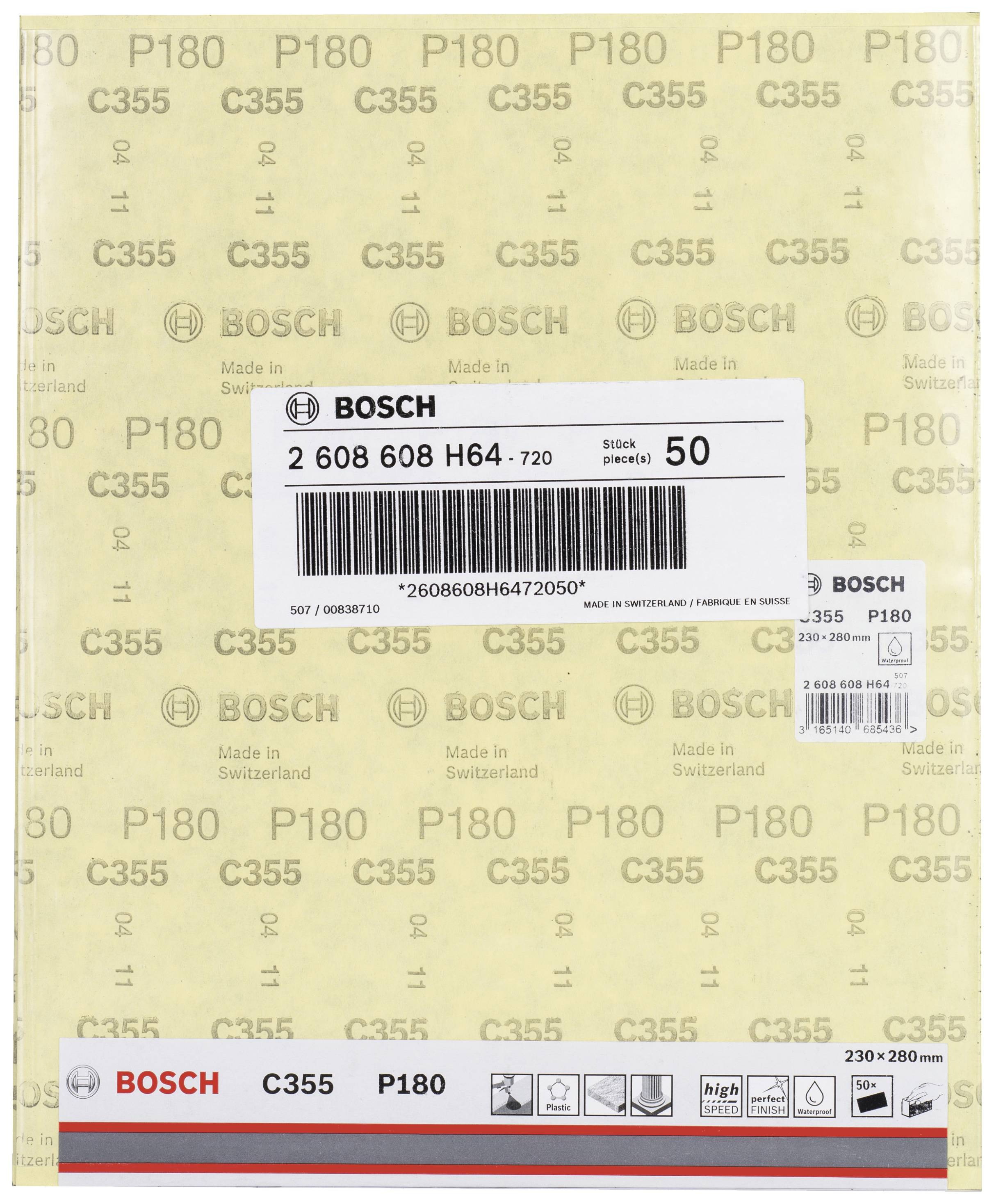 Bosch Accessories C355 2608608H64 Schleifblatt Körnung (num) 180 (B x H) 230 mm x 280 mm 1 St.