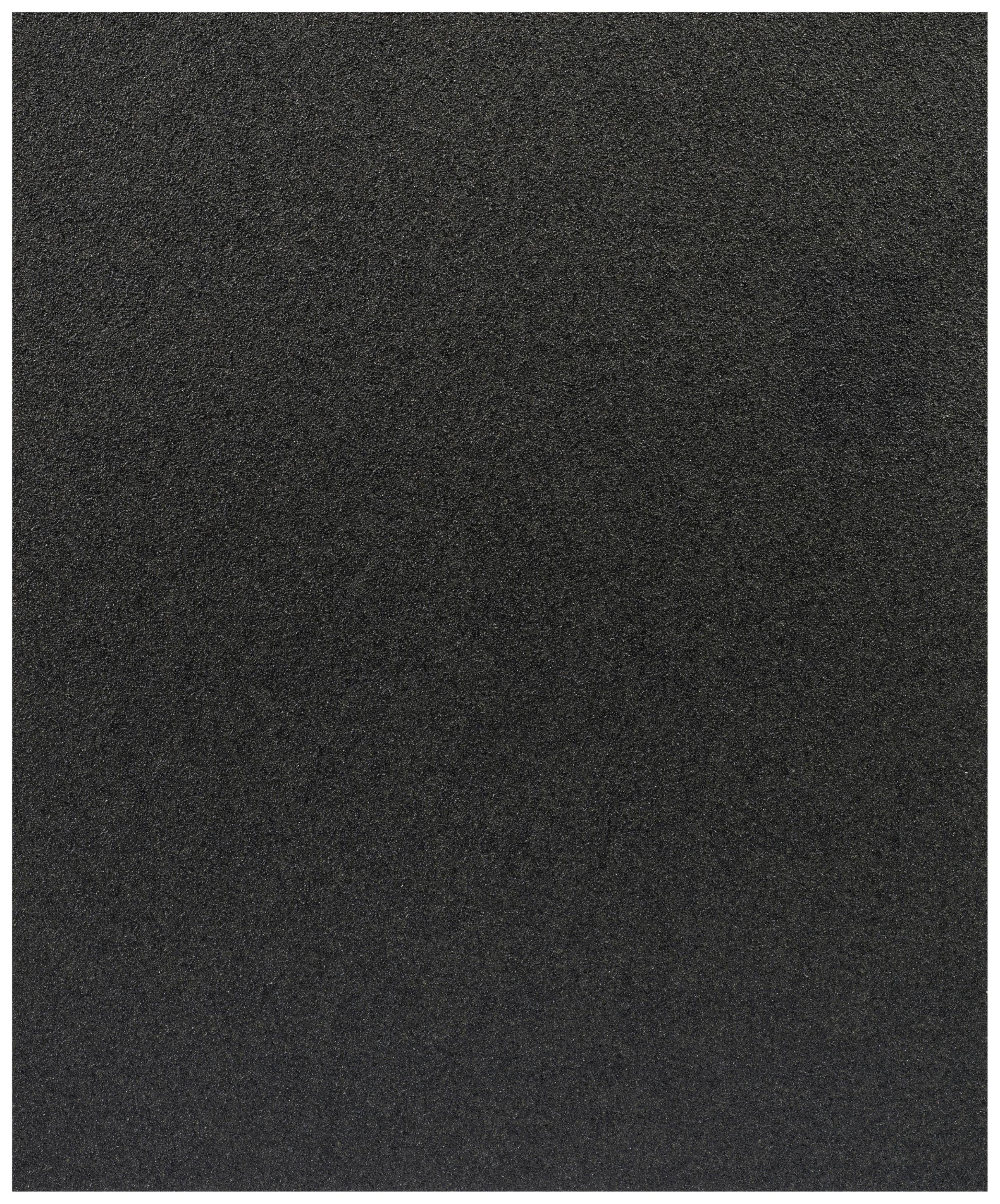 Ein schwarzes, texturiertes Blatt Papier, das als Hinter- oder Untergrund verwendet werden könnte.