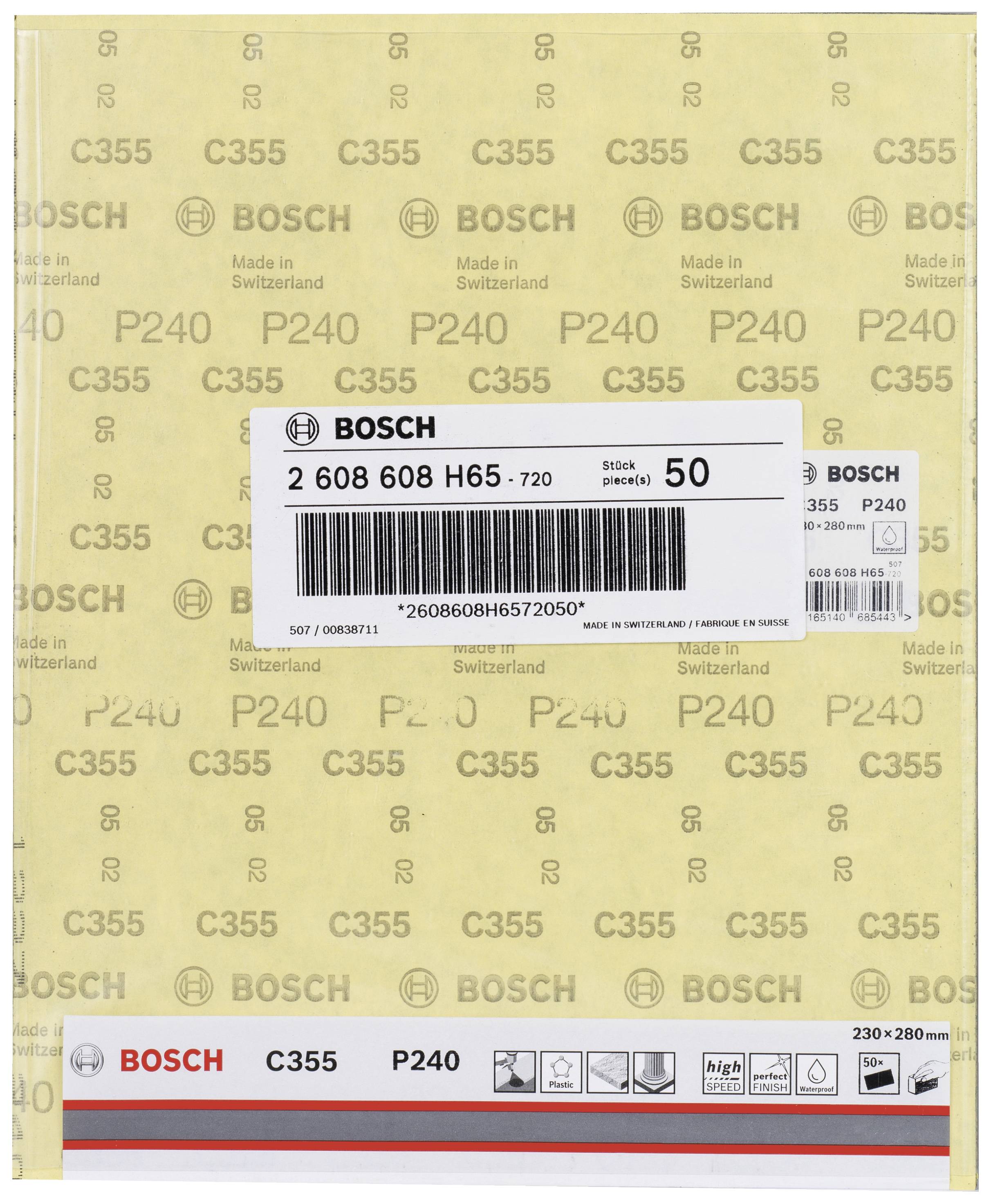 Bosch Accessories C355 2608608H65 Schleifblatt Körnung (num) 240 (B x H) 230mm x 280mm