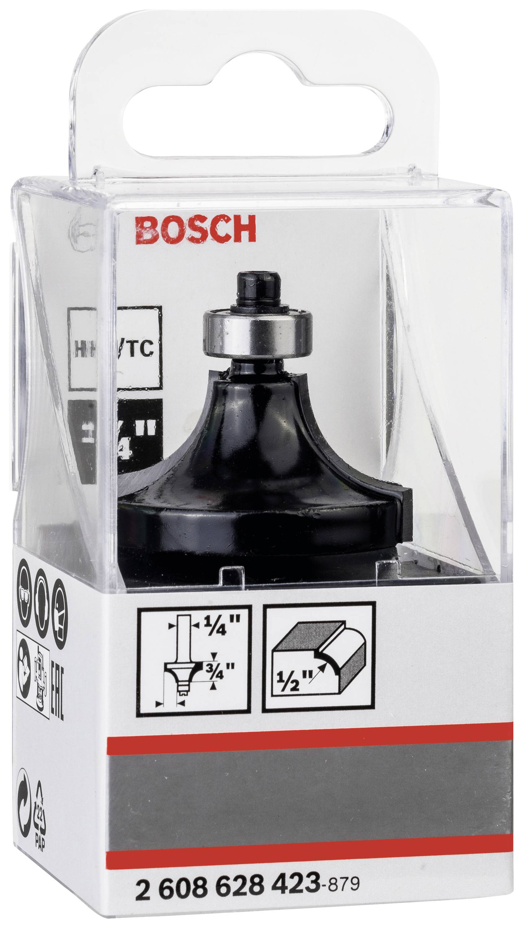 Bosch Accessories 2608628423 Abrundfräser Schaftdurchmesser 6.35mm