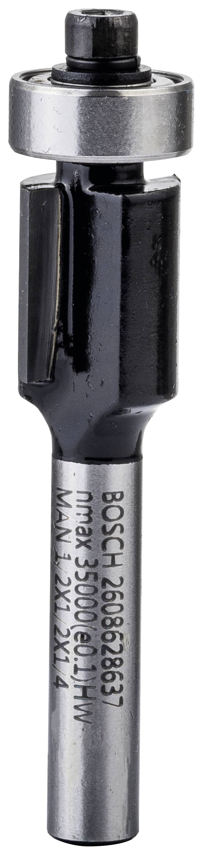 Ein Fräser mit Aufschrift ‚BOSCH‘, speziell für präzise Holzarbeiten entwickelt.