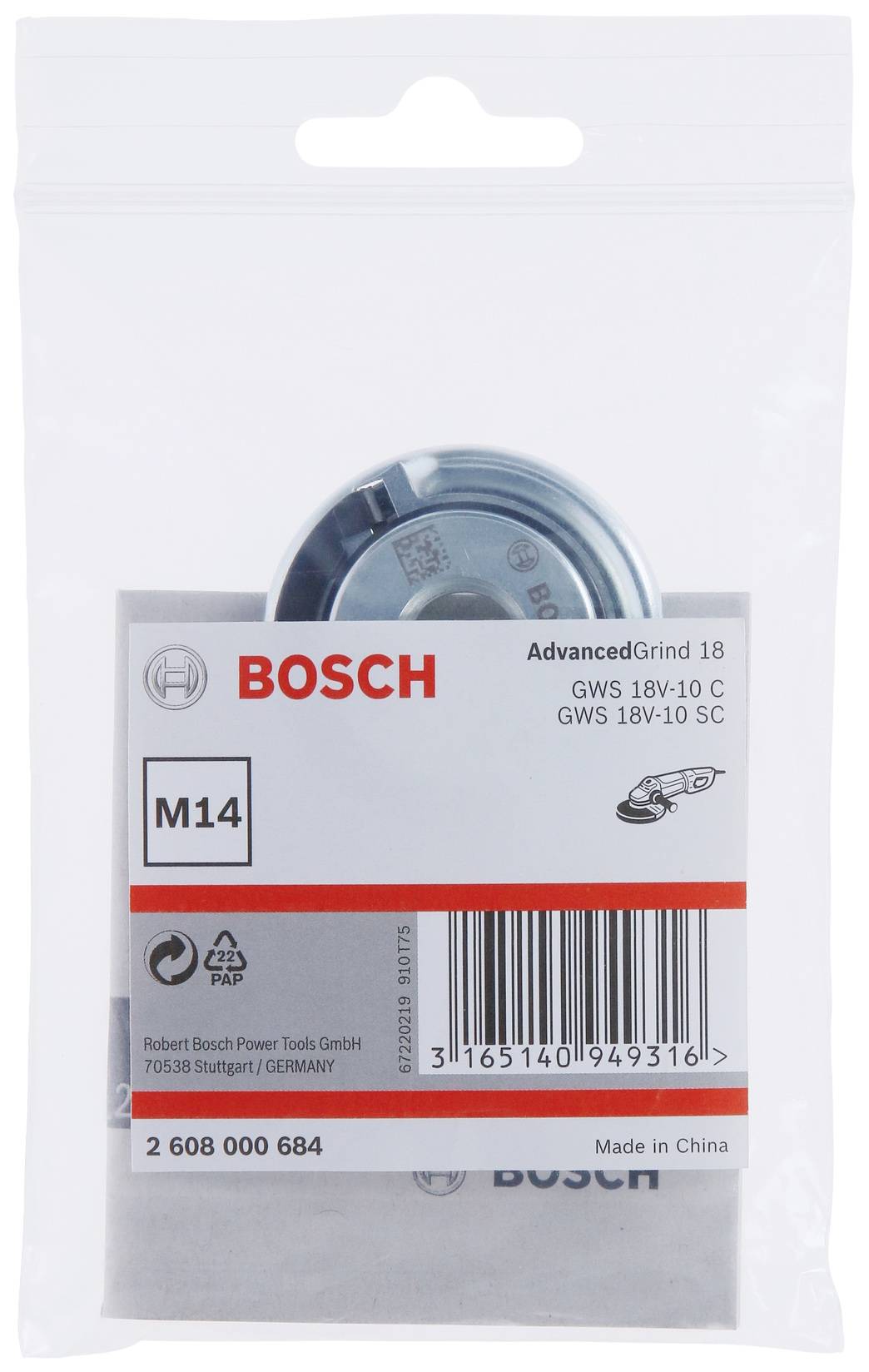 Bosch Accessories Schnellspannmutter M14 2608000684