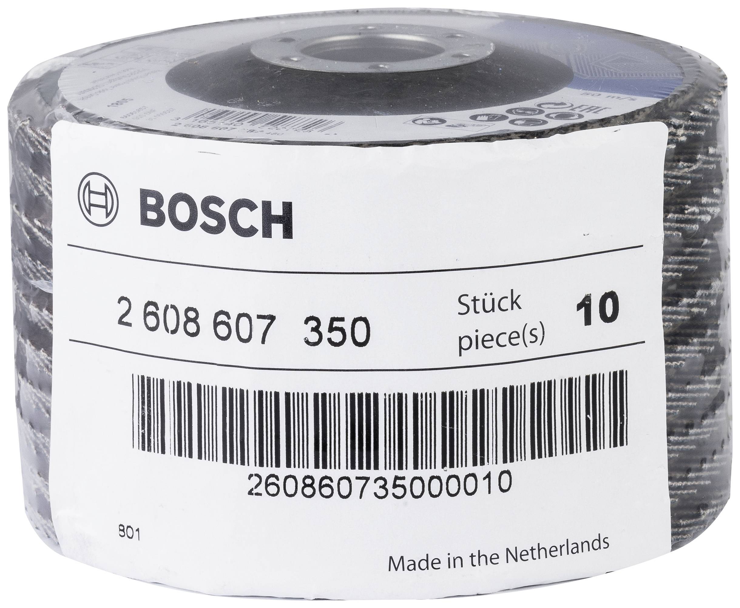Bosch Accessories 2608607350 X551 Fächerschleifscheibe Durchmesser 115mm Bohrungs-Ø 22.33mm Stahl 1St.