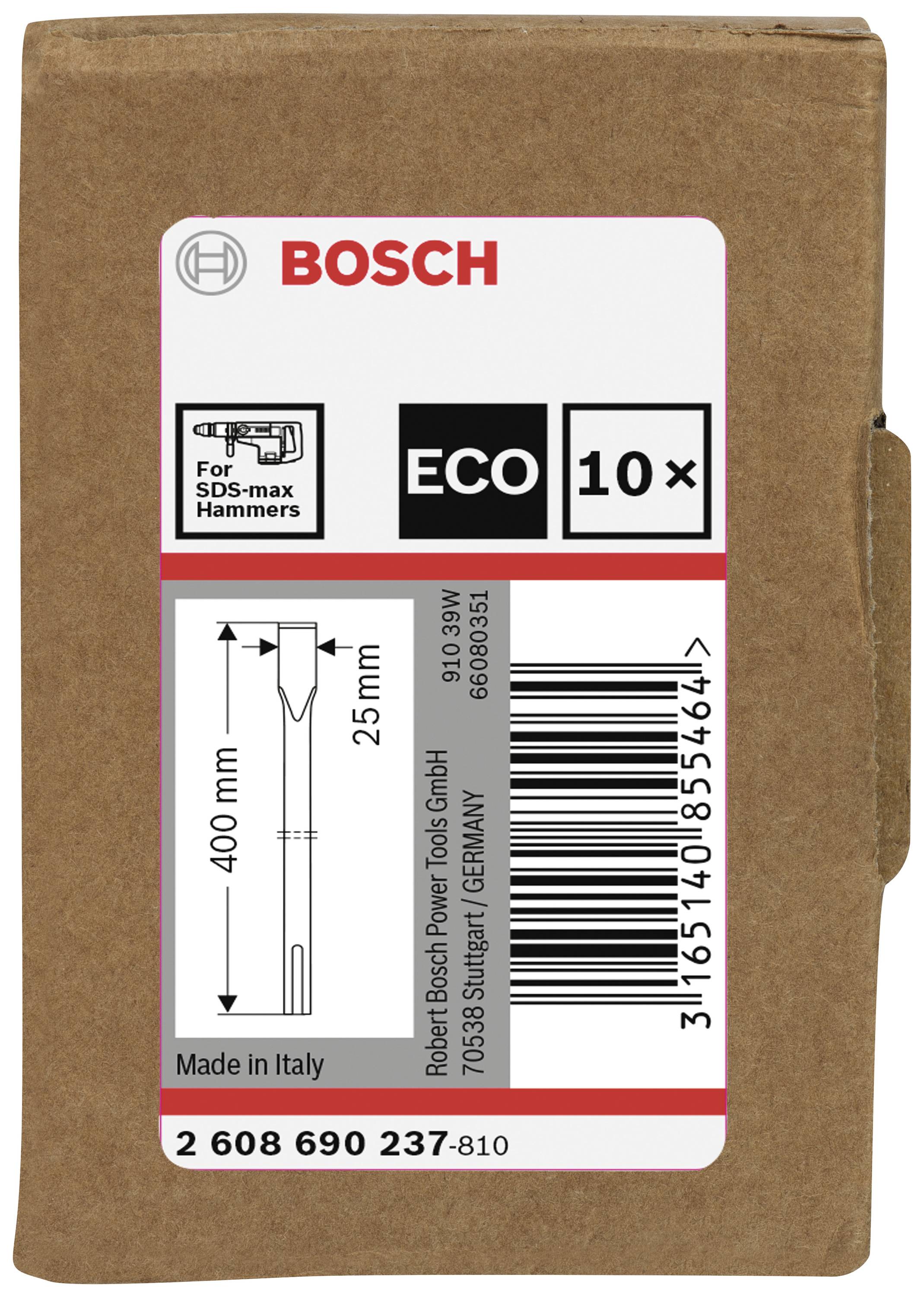 Bosch Accessories 2608690237 LPP Flachmeißel 25mm Gesamtlänge 400mm SDS-Max 10St.