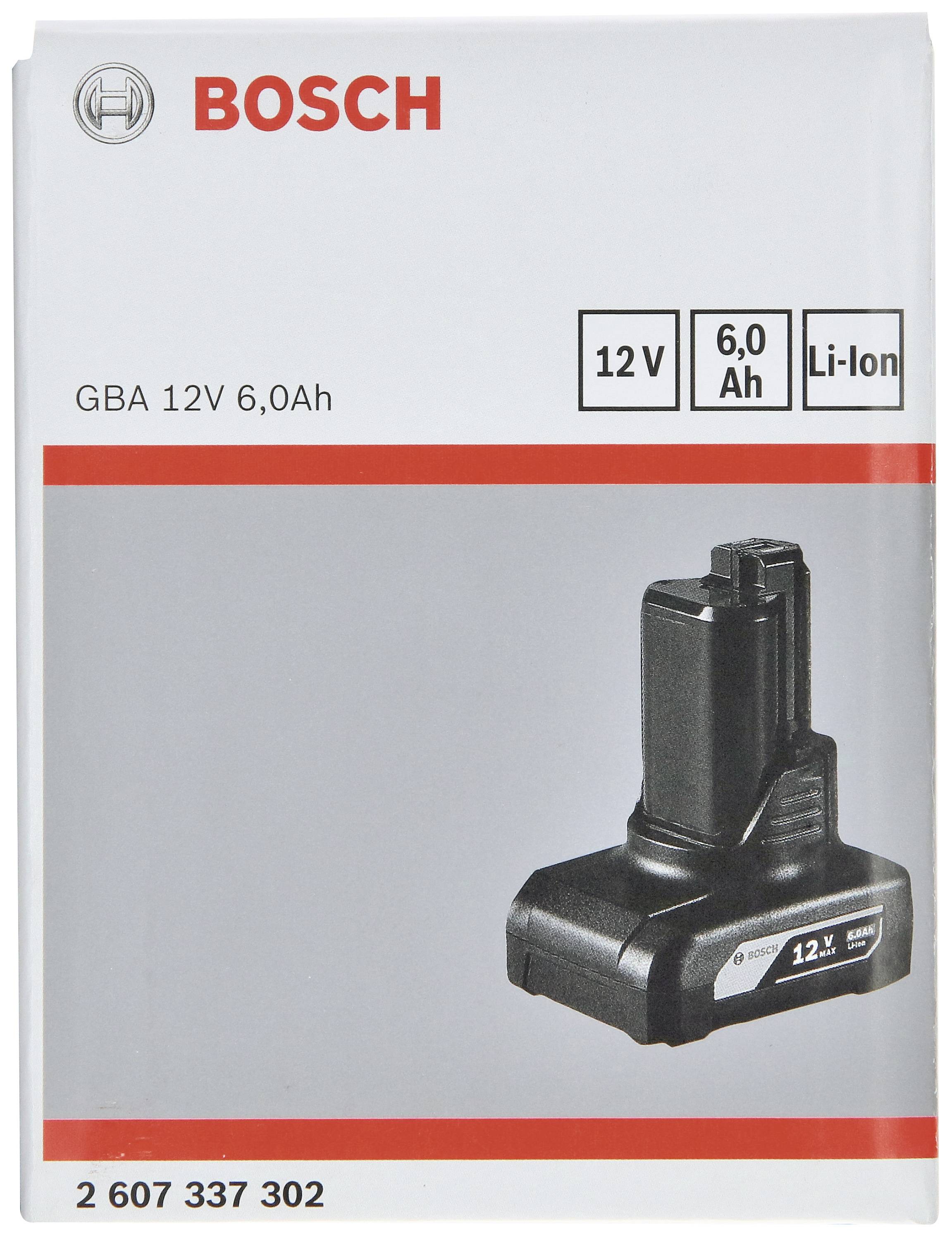 Bosch Accessories 2607337302 GBA Werkzeug-Akku 12 V 6.0 Ah Li-Ion