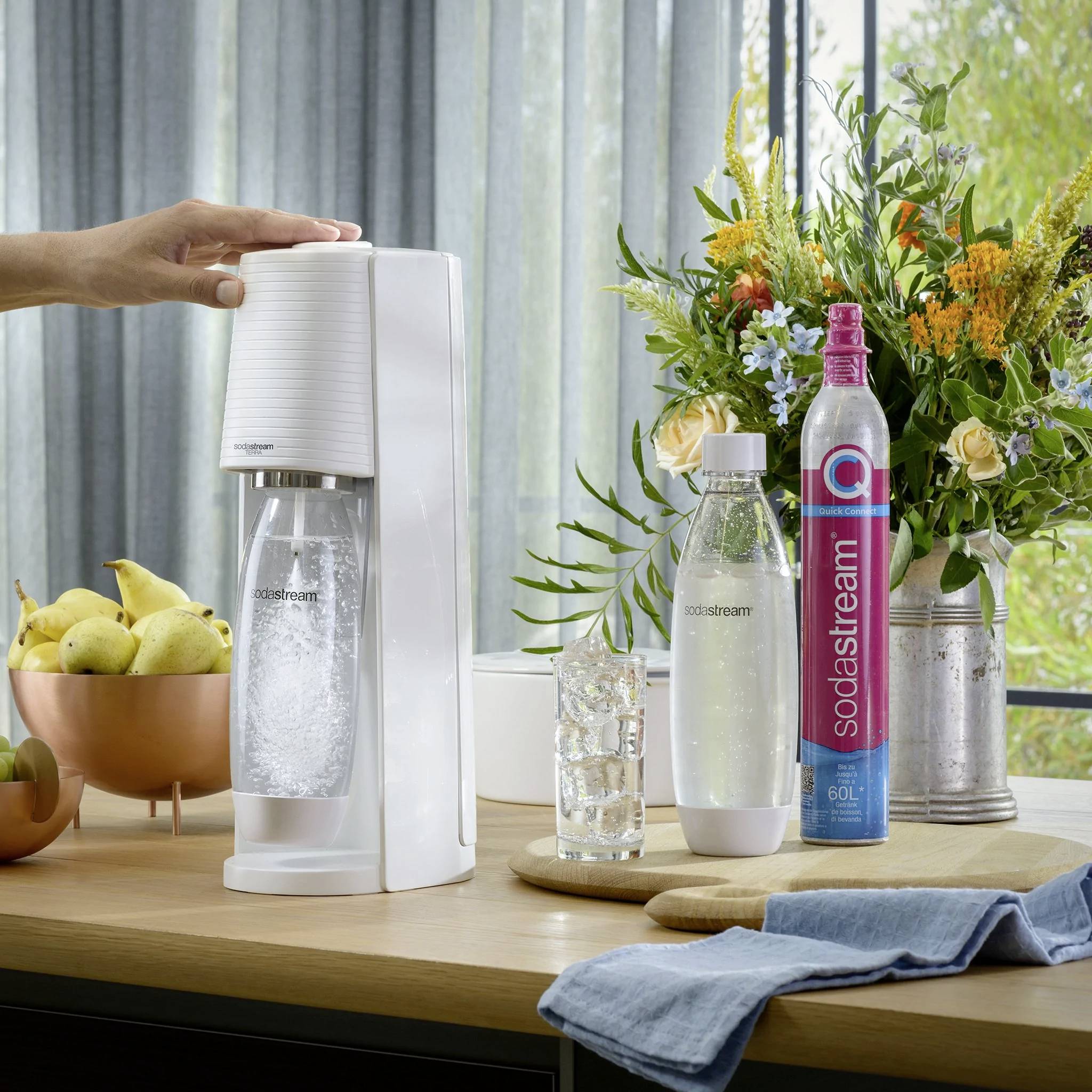 Sodastream Wassersprudler Terra Weiß