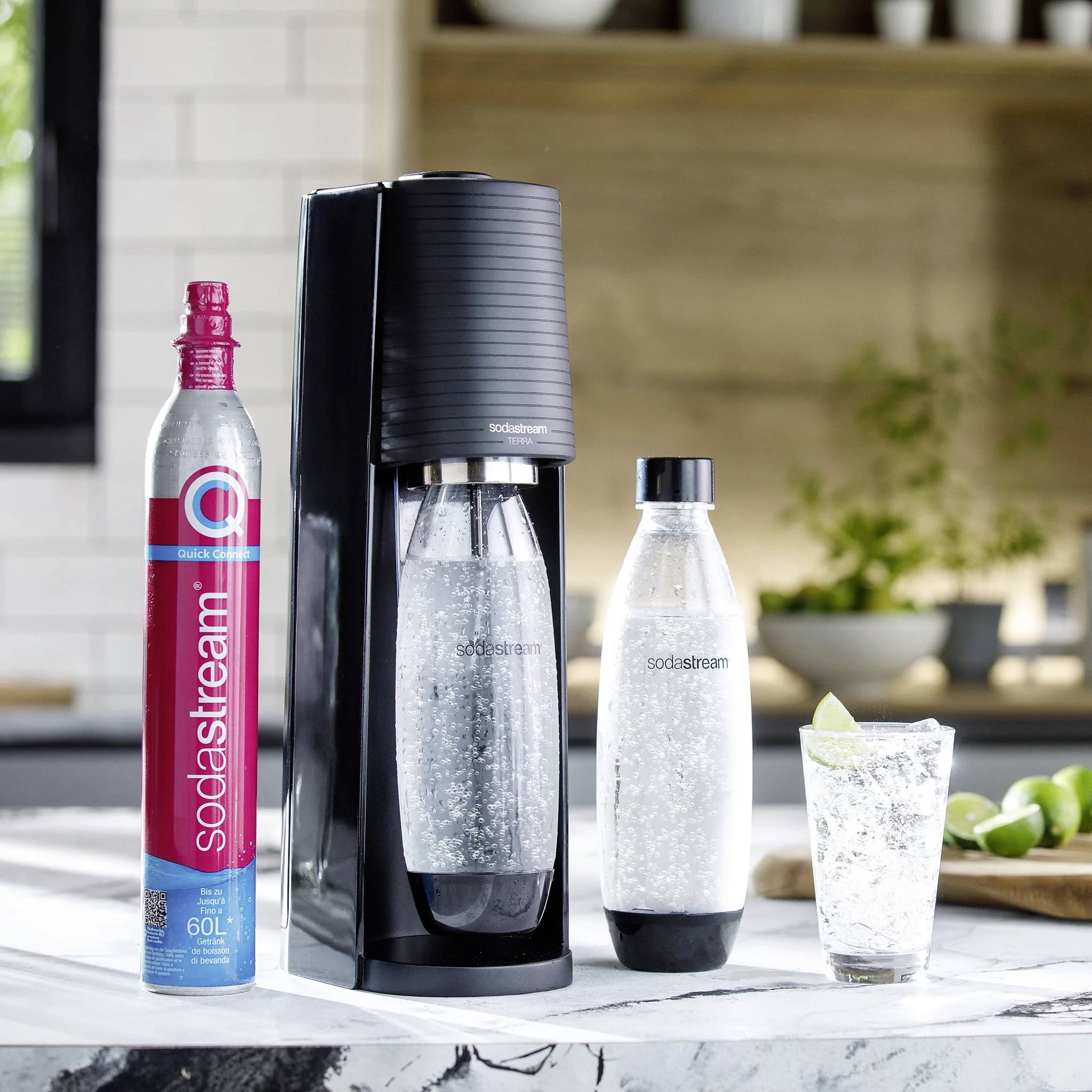 Sodastream Wassersprudler Terra Schwarz