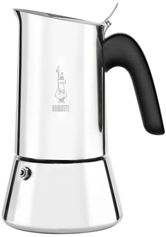Bialetti Venus box, Mokka-Kanne, 0,5 l, Silber, Edelstahl, 10 Tassen, Venus box