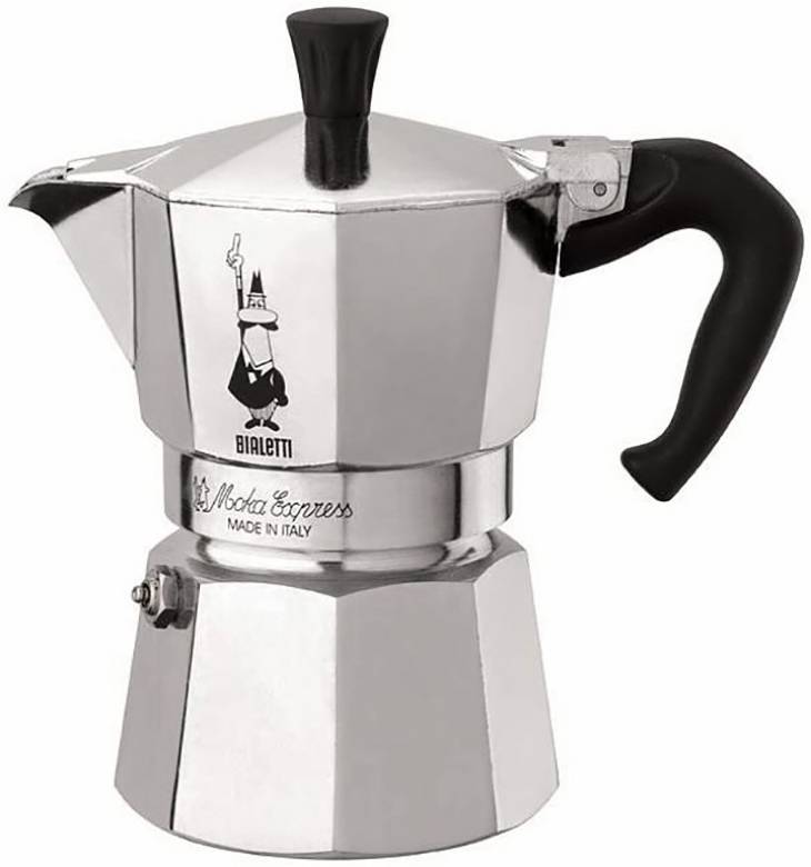 Bialetti Moka Express 6 Cup Espressokocher Silber