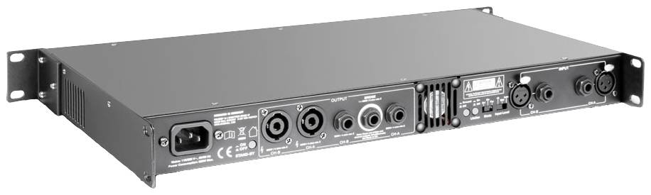 Palmer Musicals Instruments MACHT 402 Stereo-Endstufe RMS Leistung je Kanal an 4 Ohm: 200W