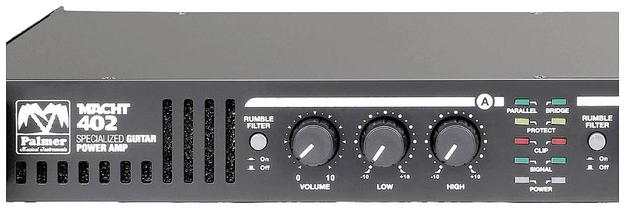 Palmer Musicals Instruments MACHT 402 Stereo-Endstufe RMS Leistung je Kanal an 4 Ohm: 200W