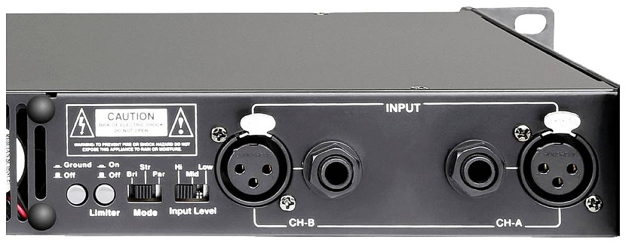 Palmer Musicals Instruments MACHT 402 Stereo-Endstufe RMS Leistung je Kanal an 4 Ohm: 200W